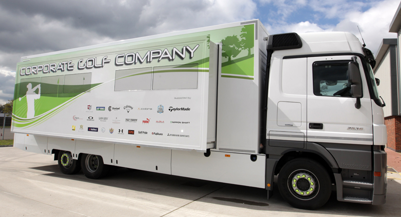 Mobile workshop trucks for the Corporate Golf Company