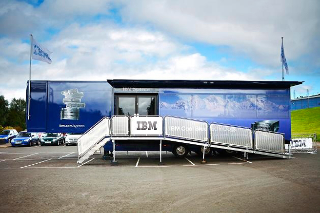 Expanding trailers for IBM marketing
