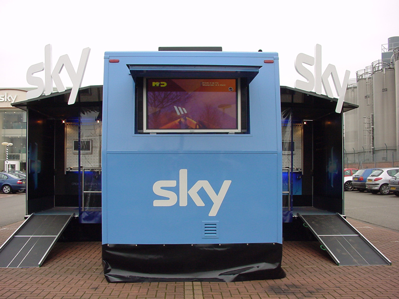 Marketing trailers, trucks and vehicles for BSkyB