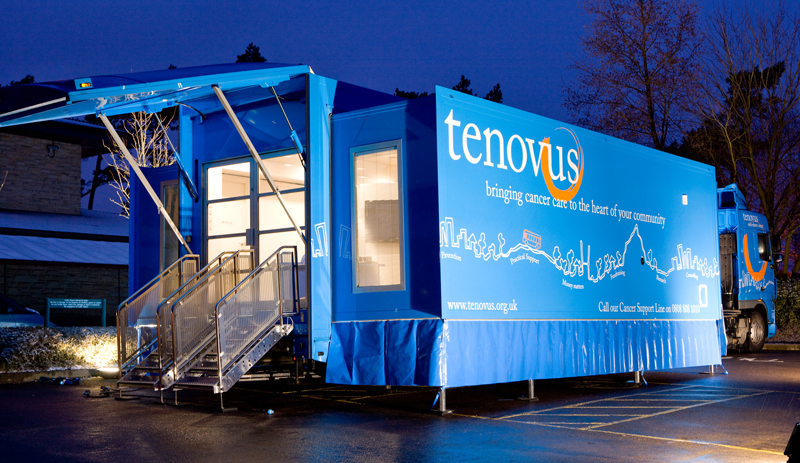 Medical trailers- Tenovus / EMS chemotherapy unit