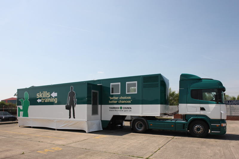 Mobile classroom trailers for Thurrock Council