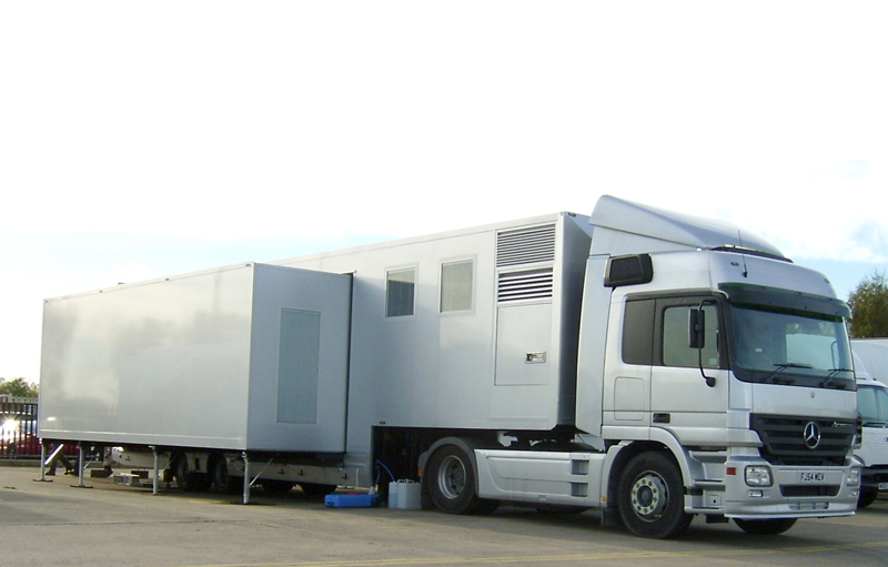 Double podded marketing trailers for Event Marketing Solutions
