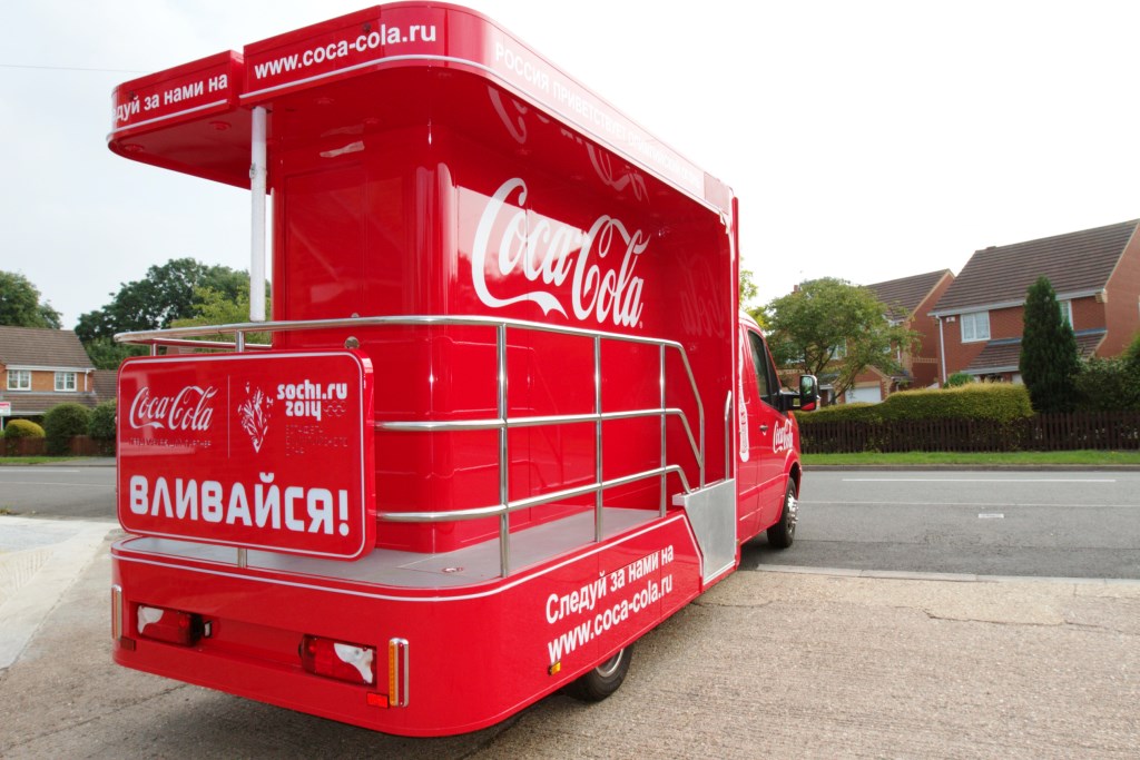 Coca Cola Torch Relay Vehicle Sochi 2014