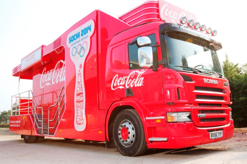 Roadshow trailers and vehicles for 2014 Sochi Winter Olympics
