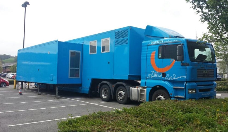 Mobile specialty vehicles - Medical - Tenovus / EMS chemotherapy trailer