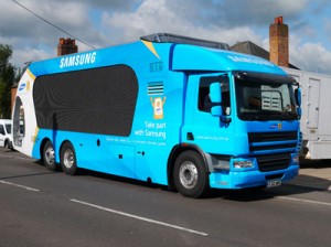 Event marketing trailers and vehicles - Samsung