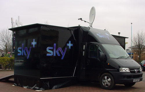 Display van for BSkyB